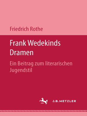 cover image of Frank Wedekinds Dramen